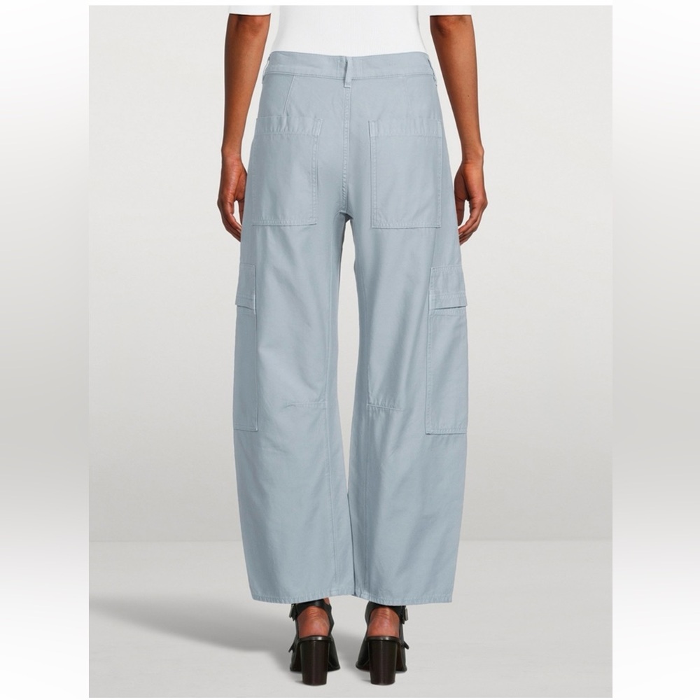 NWT Citizens Of Humanity Light Blue Wide-Leg Cargo Pants - Picture 2 of 7